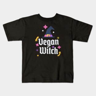 Vegan Witch, Vegan Halloween, Witchy Vegan, Funny Vegan Gifts Kids T-Shirt